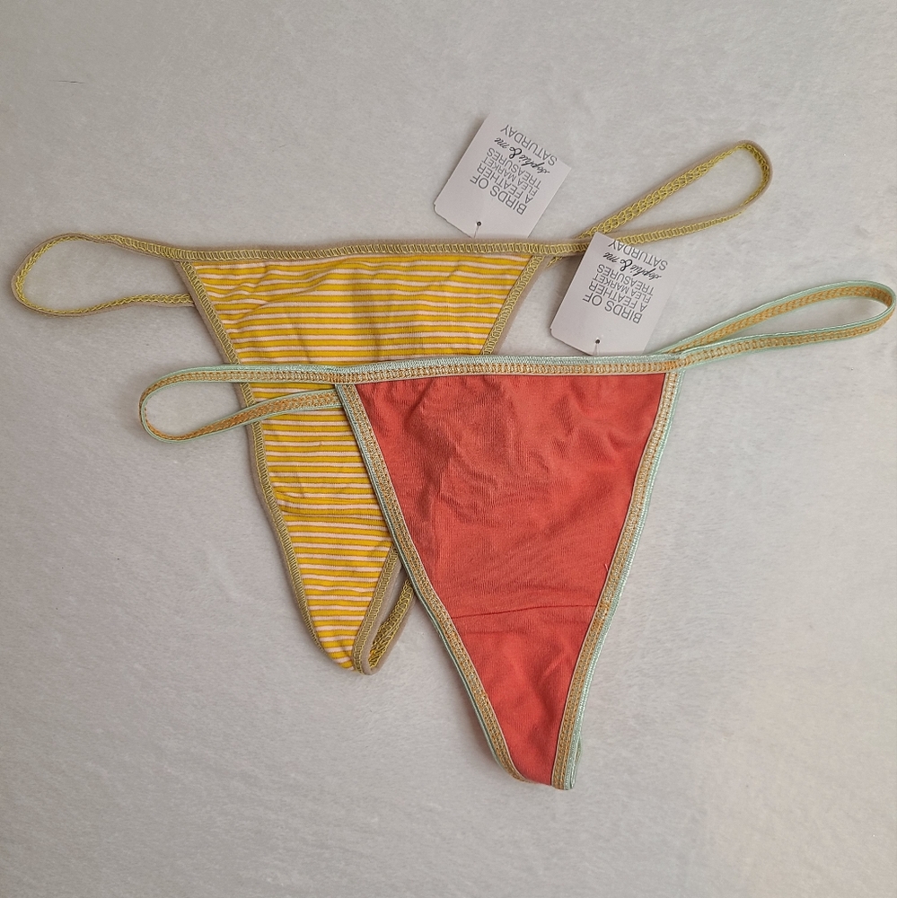 Sophie & Me 2pk Cotton Thongs Size Sm